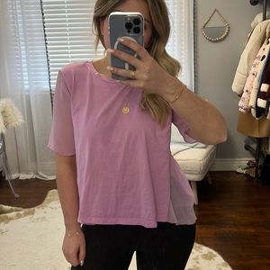 Zara T shirt with Sheer Back and Sleeves